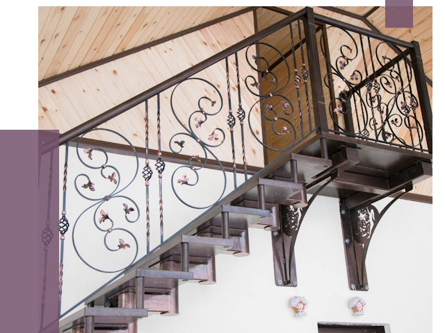 Кованые лестницы в Владивостоке от 79295 руб. под ключ