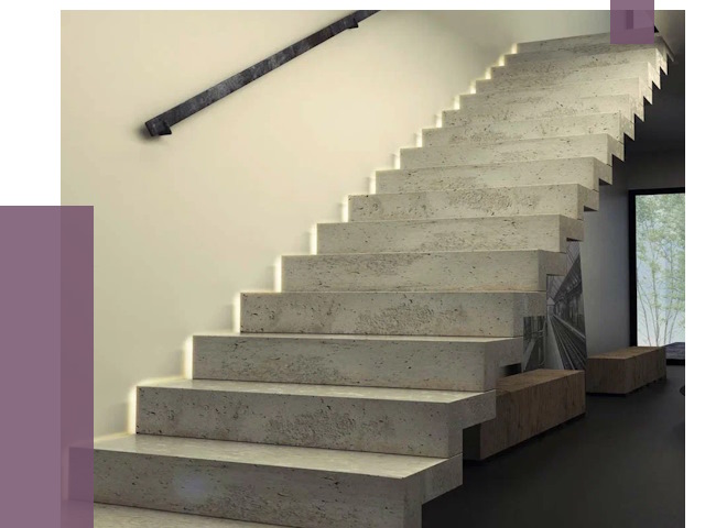 Облицовка бетонных лестниц в Владивостоке от 4575 руб/м2 