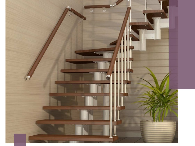 Изготовление модульных лестниц под ключ в Владивостоке