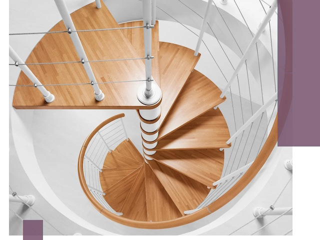 Изготовление винтовых лестниц под ключ в Владивостоке