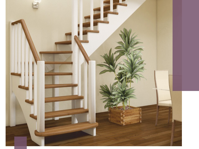 Г-образные лестницы под ключ в Владивостоке — изготовление и монтаж