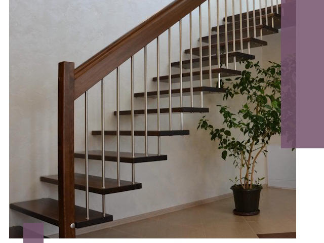 Лестницы на больцах под ключ в Владивостоке – изготовление и монтаж