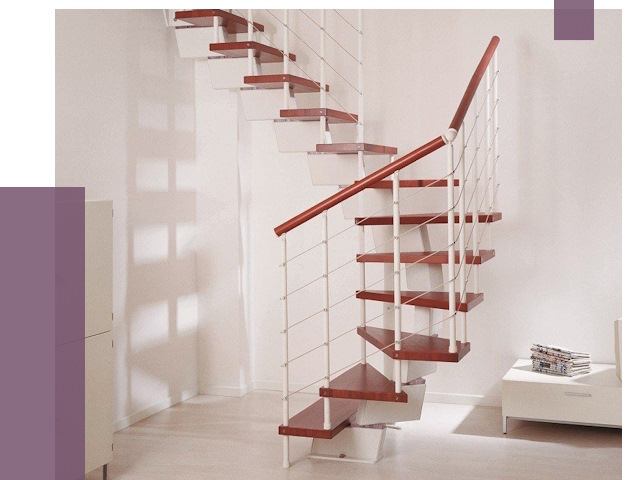 Изготовление лестниц на больцах в Владивостоке от 9658 руб. | ПРОЛЁТ-Влд