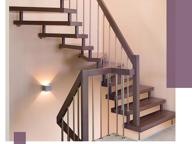 Изготовление лестниц на больцах в Владивостоке под ключ