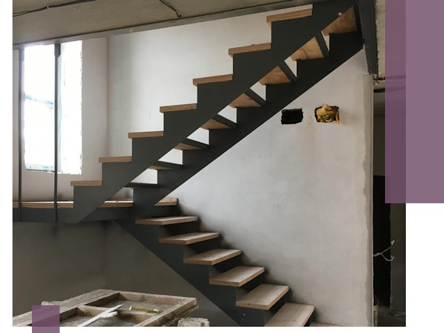 Изготовление лестниц на металлокаркасе в Владивостоке от производителя