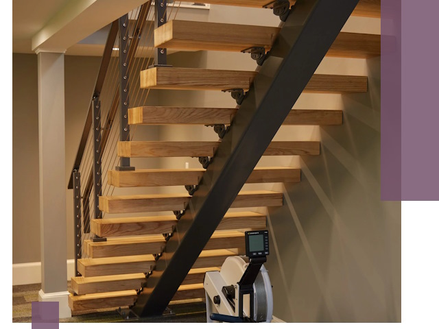 Лестницы на монокосоурах под ключ в Владивостоке - изготовление и монтаж