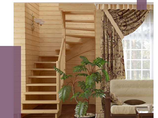 Лестницы для дачи в Владивостоке от 75483 руб.  | ПРОЛЁТ-Влд