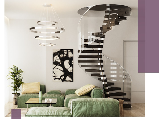 Лестницы для двухуровневой квартиры в Владивостоке — изготовление и монтаж