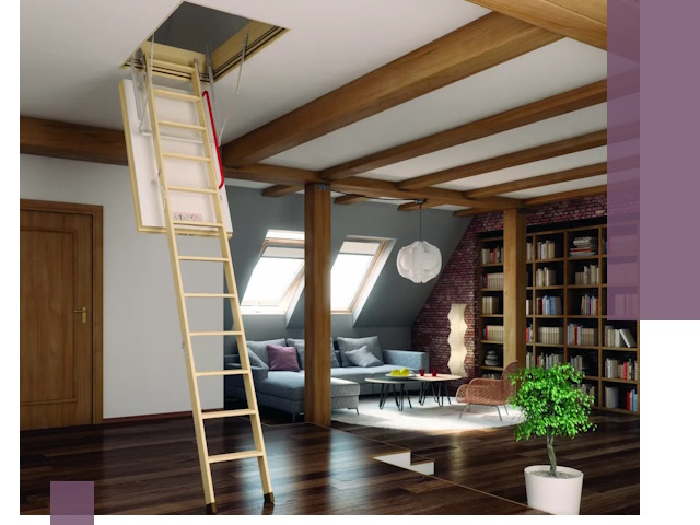 Чердачные лестницы под ключ в Владивостоке: изготовление и монтаж