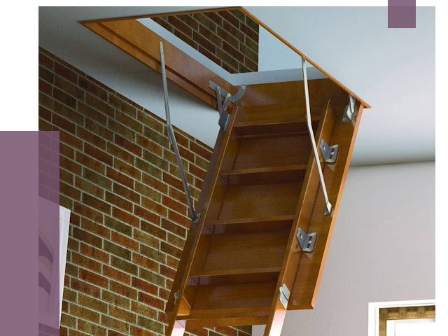 Установка чердачной лестницы в Владивостоке от 7777 руб. | ПРОЛЁТ-Влд