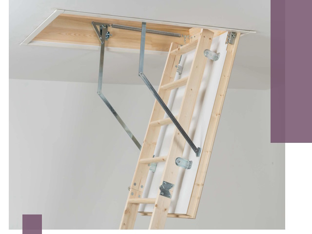 Установка чердачной лестницы под ключ в Владивостоке