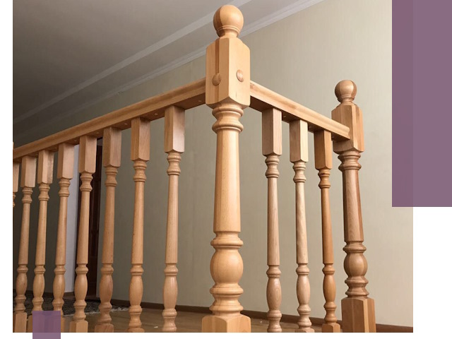 Деревянные перила на заказ в Владивостоке: монтаж и изготовление