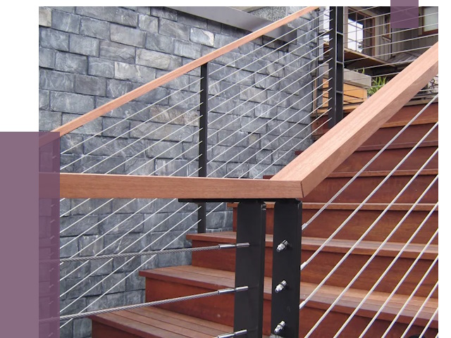 Тросовые перила под ключ в Владивостоке от 7726 руб. 