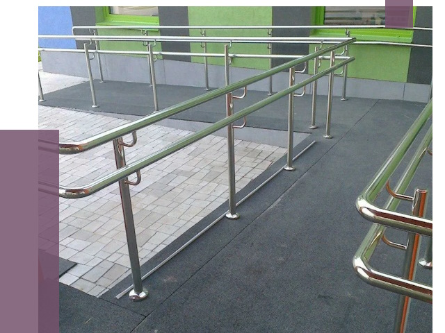 Ограждения пандусов в Владивостоке от 4321 руб. монтаж | ПРОЛЁТ-Влд