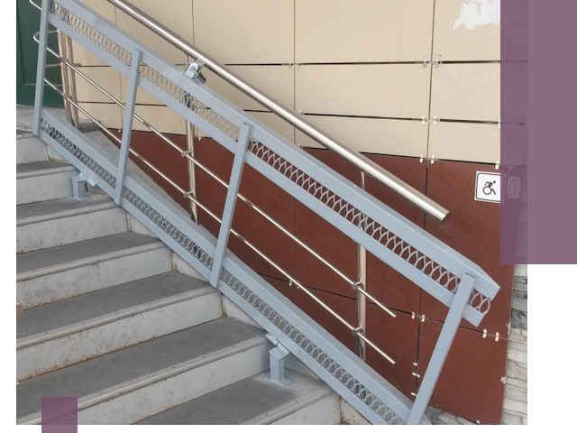 Изготовление откидных пандусов под ключ в Владивостоке