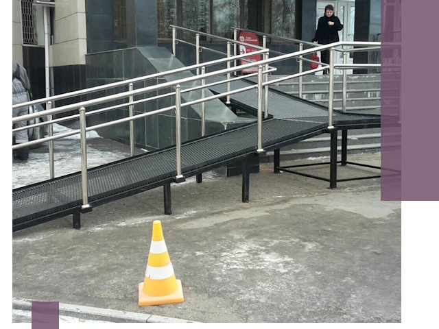 Стационарные пандусы под ключ в Владивостоке — изготовление и монтаж