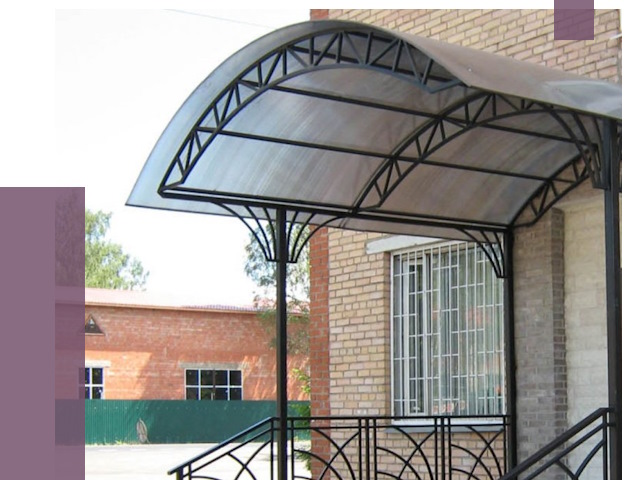 Металлические навесы и козырьки в Владивостоке от 12708 руб.