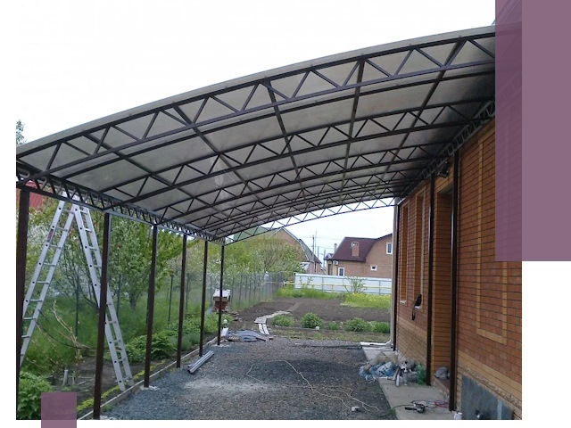 Профессиональный монтаж навесов под ключ в Владивостоке