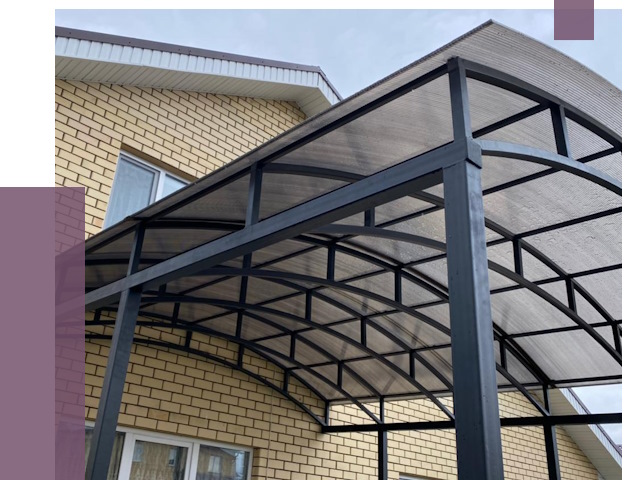 Монтаж козырьков в Владивостоке от 11437 руб. | ПРОЛЁТ-Влд