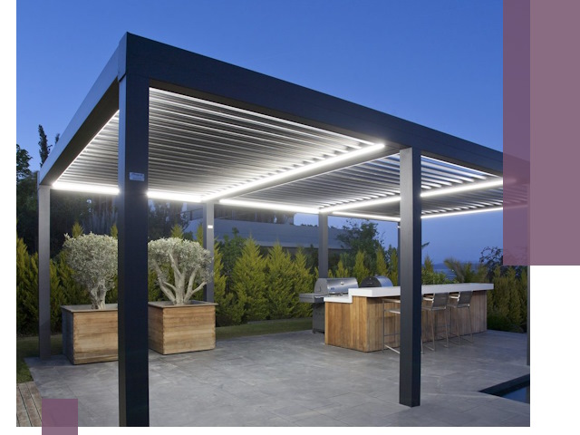 Навесы отдельно стоящие под ключ в Владивостоке из металла и поликарбоната