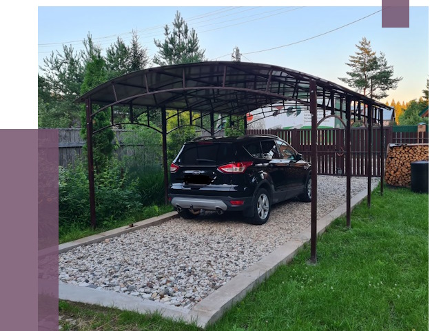 Навесы для автомобиля в Владивостоке от 13063 руб.  | ПРОЛЁТ-Влд