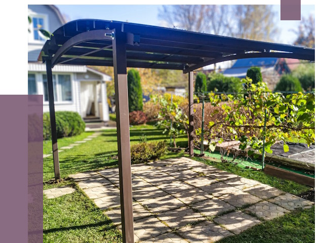 Навесы для дачи в Владивостоке от 12657 руб. под ключ — ПРОЛЁТ-Влд