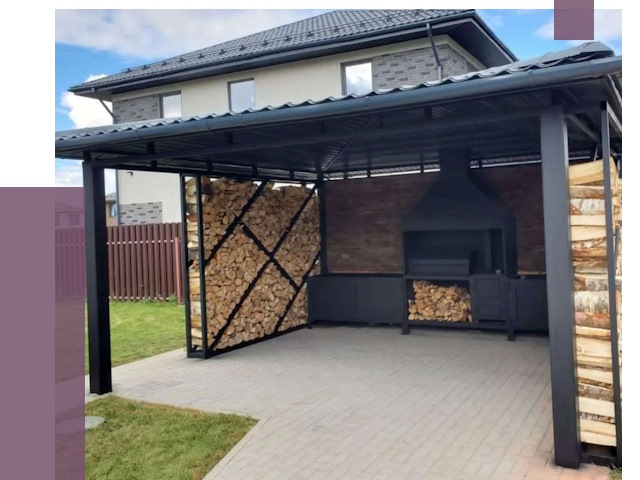 Навесы для барбекю в Владивостоке от 12657 руб. под ключ | ПРОЛЁТ-Влд