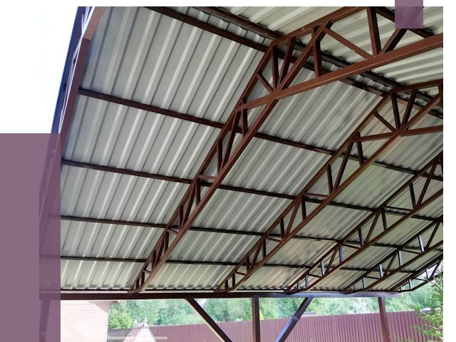 Навесы из профнастила в Владивостоке от 7320 руб. | ПРОЛЁТ-Влд