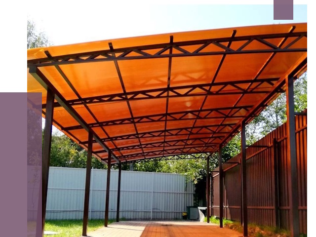 Односкатные навесы под ключ в Владивостоке от 13063 руб. 