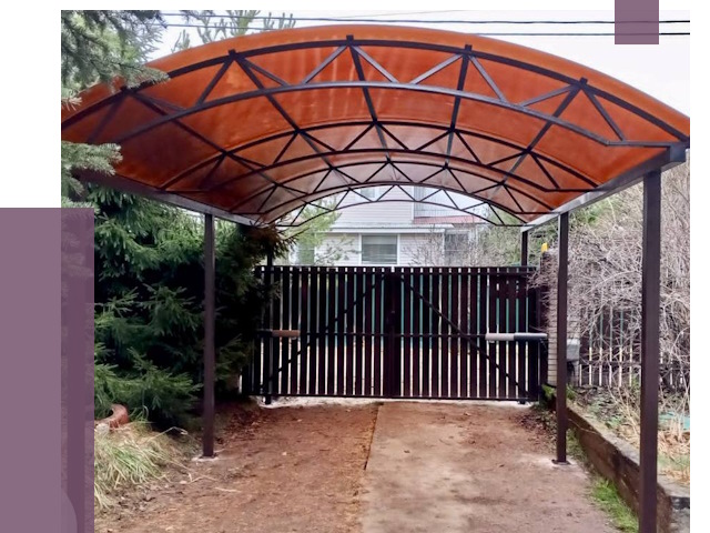 Арочные навесы в Владивостоке от 12657 руб. — изготовление и монтаж | ПРОЛЁТ-Влд