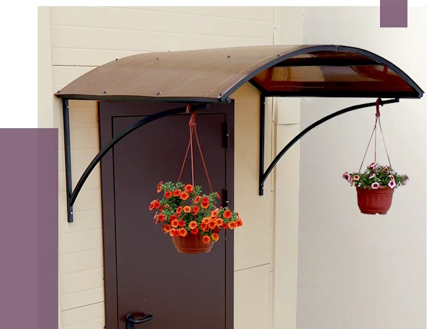 Козырьки над входом в Владивостоке от 14741 руб.  | ПРОЛЁТ-Влд