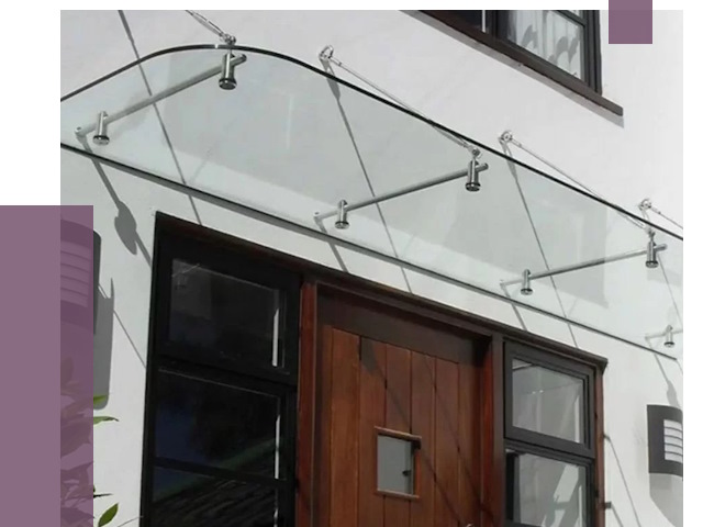 Стеклянные козырьки в Владивостоке от 18807 руб. | ПРОЛЁТ-Влд