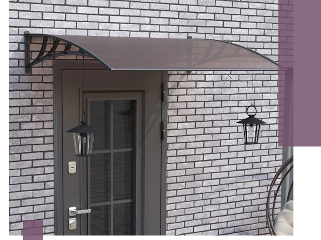 Недорогие козырьки и навесы под ключ в Владивостоке