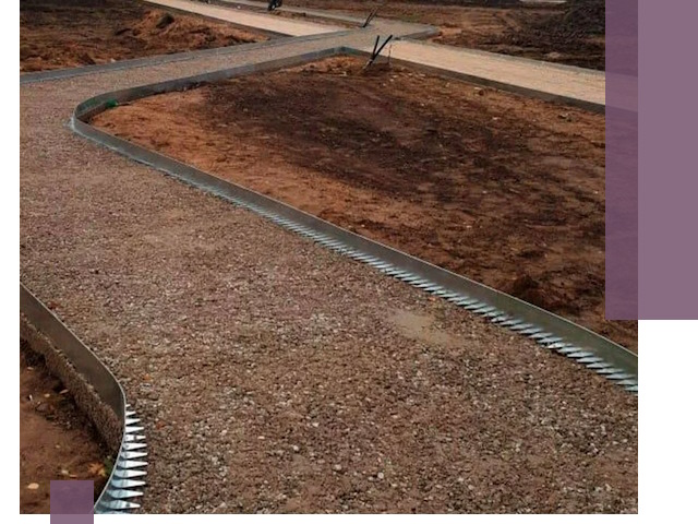 Металлические бордюры под ключ в Владивостоке — изготовление и монтаж