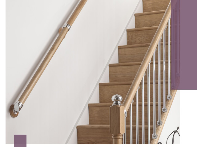 Пристенные поручни из стали и нержавейки под монтаж в Владивостоке